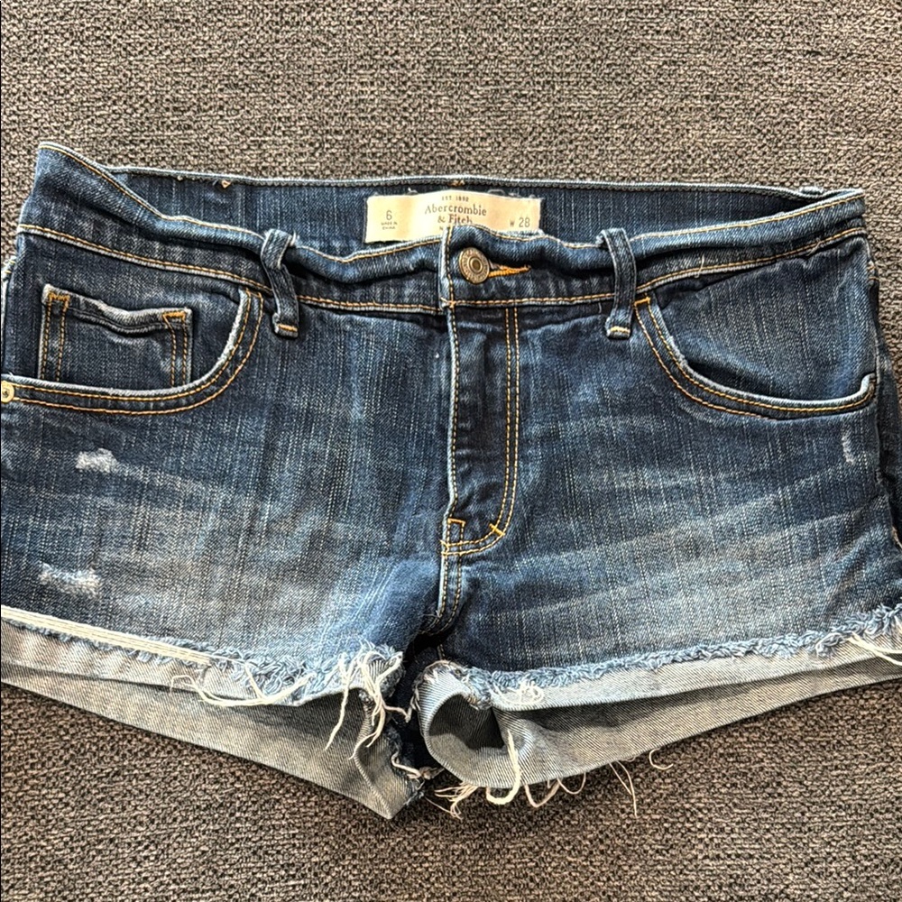 Abercrombie & Fitch Denim Blue Women's Shorts